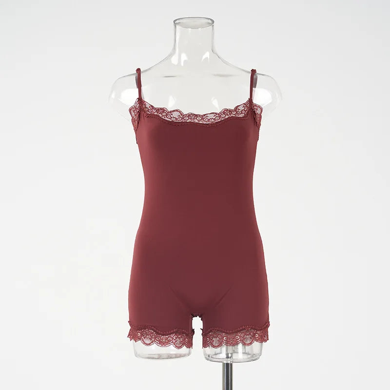 Lace Sculpt romper - Dollella