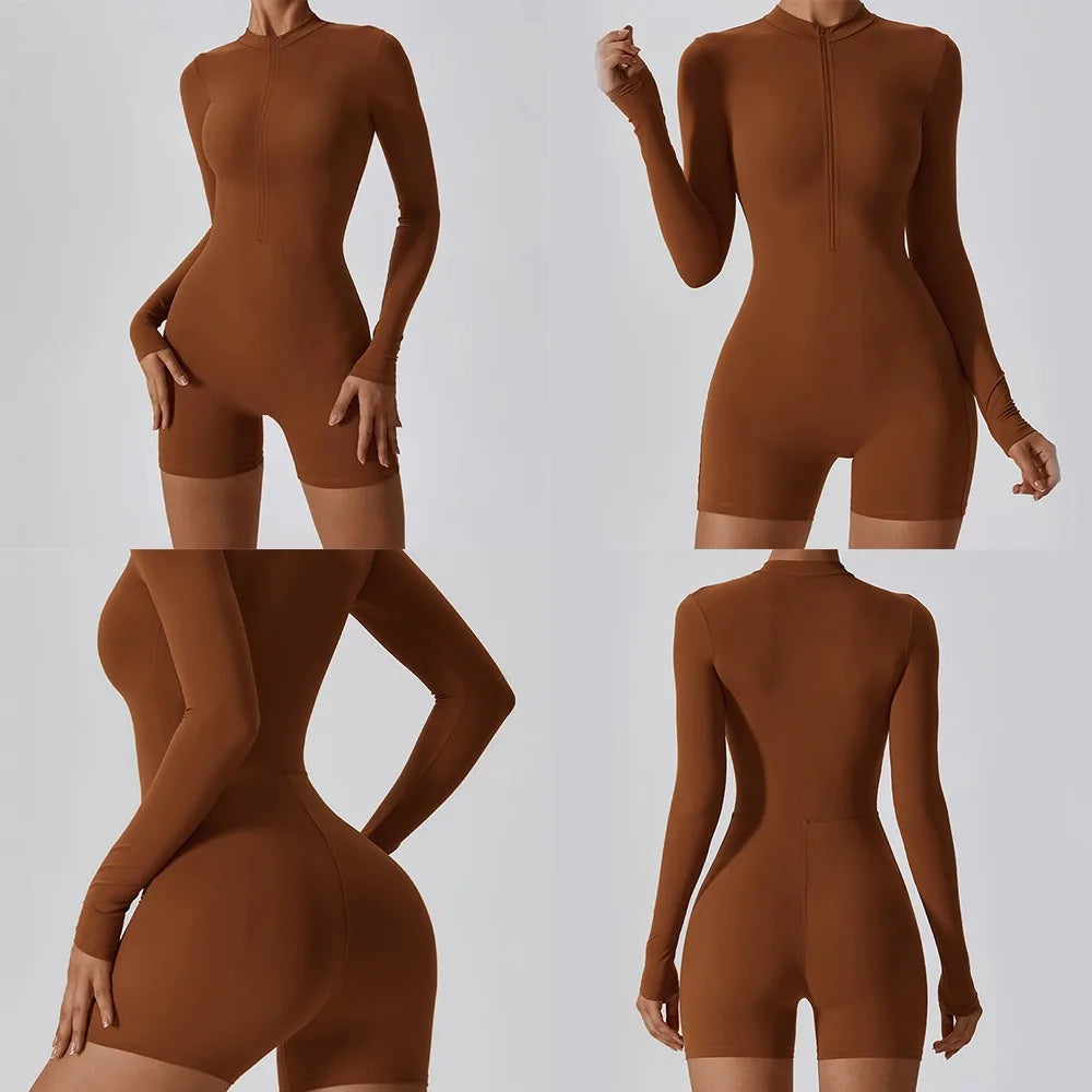 All-in-One Zip Romper - Dollella