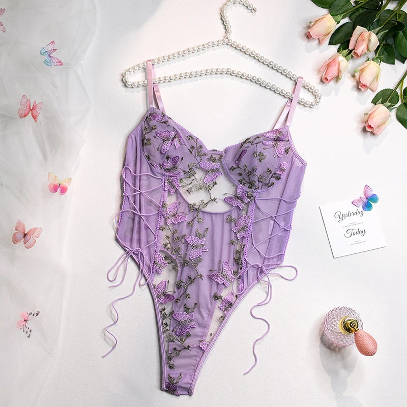 Whispering Wings Lace bodysuit Dollella
