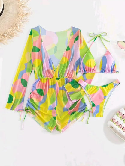 Sunburst Splash Swim & Cover-Up Set