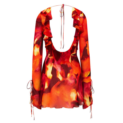 Dreamscape Swirl Mini Dress