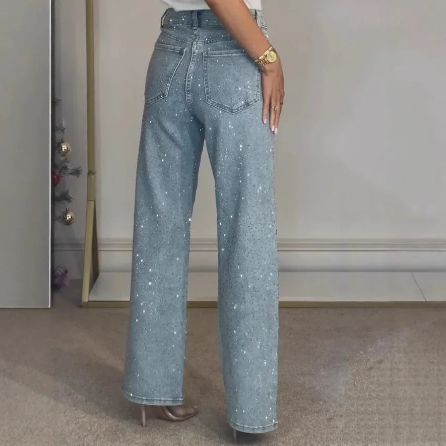 Washed Diamond Jeans - Dollella