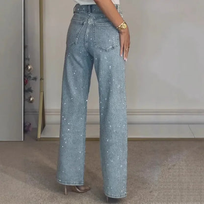 Washed Diamond Jeans - Dollella