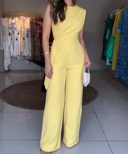 Refined Pleated Jumpsuit