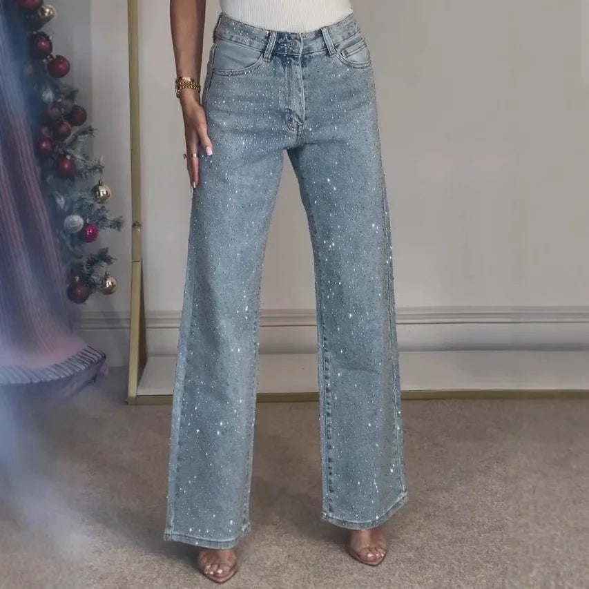 Washed Diamond Jeans - Dollella