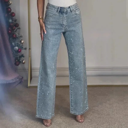 Washed Diamond Jeans - Dollella