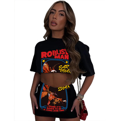 Rebel Edge Crop & Skirt Duo - Dollella