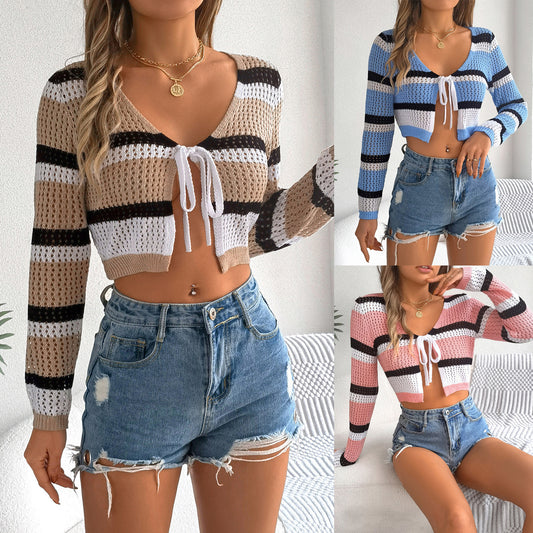 Knit Knot Crop Sweater