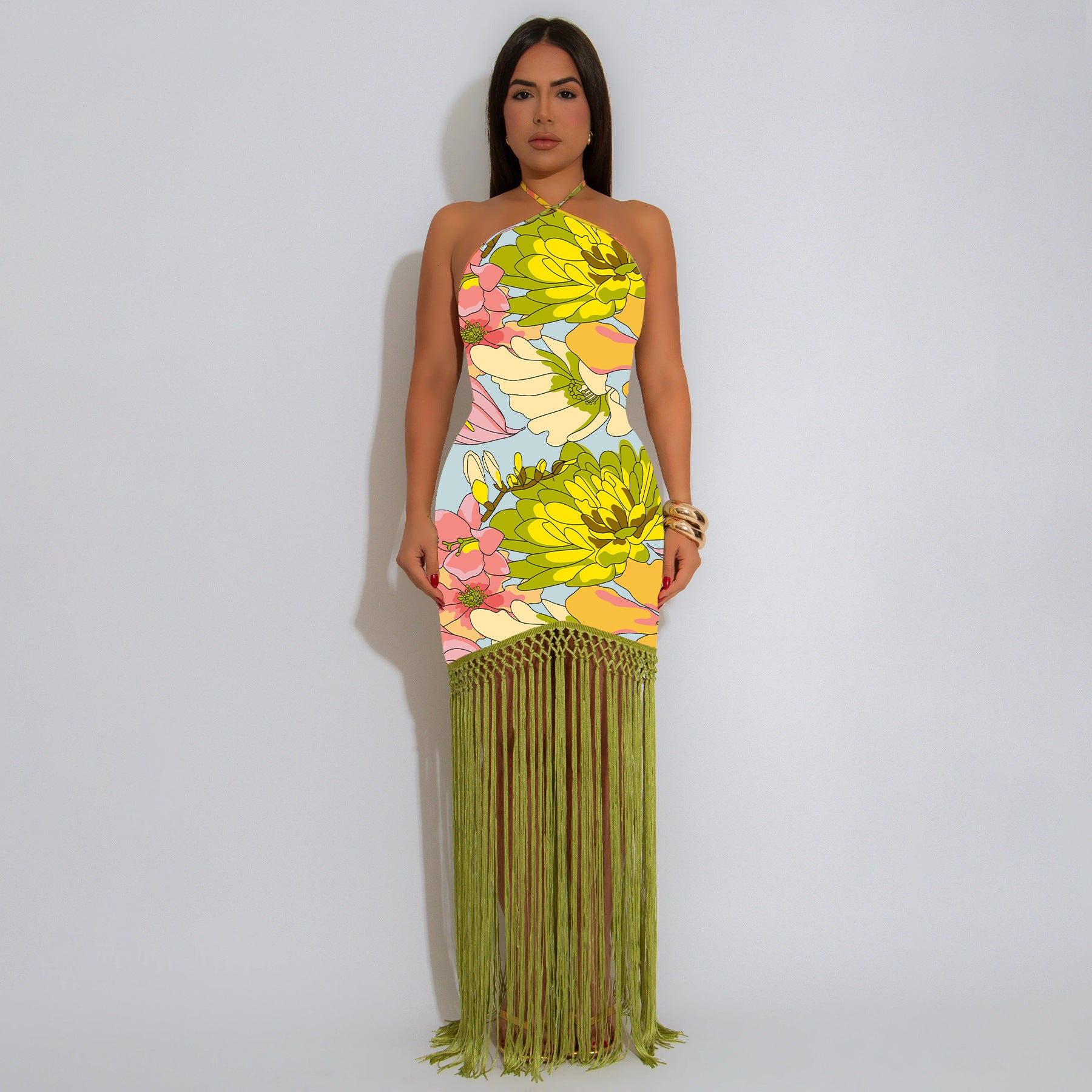 Bloom & Fringe Dress - Dollella