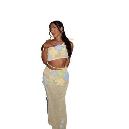 Daisy Chain Knit Maxi - Dollella