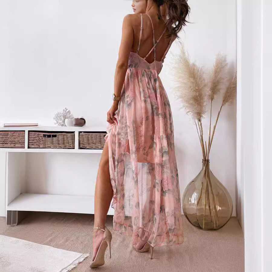 Blush Bloom Ruffle Dress - Dollella