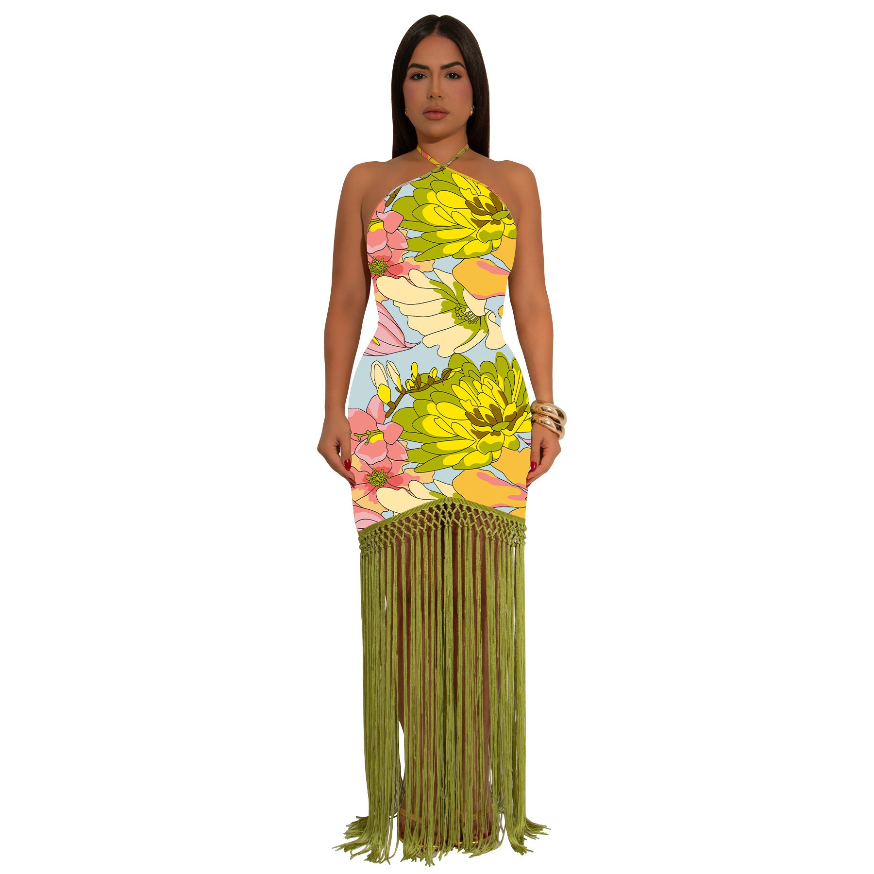 Bloom & Fringe Dress - Dollella